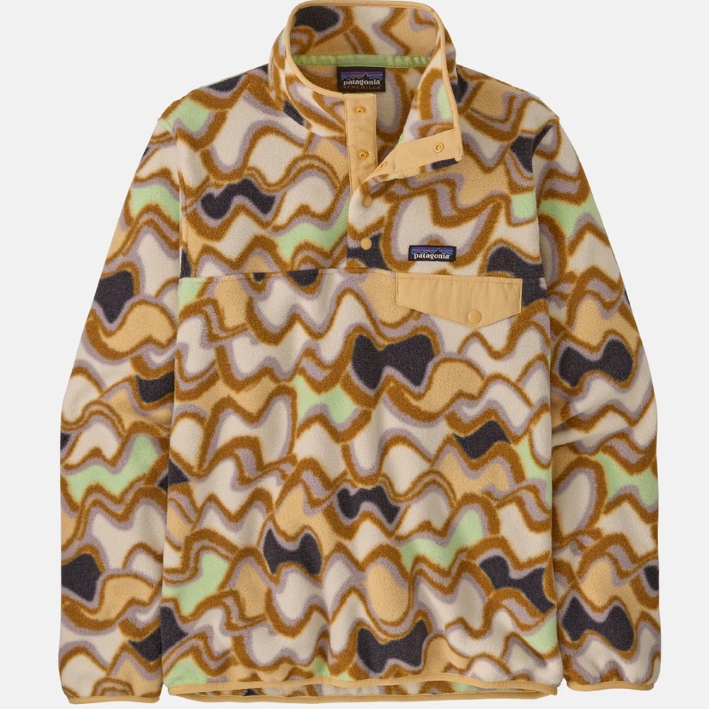 FLASHSALE🔥 Patagonia women’s Synchilla Wave Pattern Fleece snap-t sweater NWT